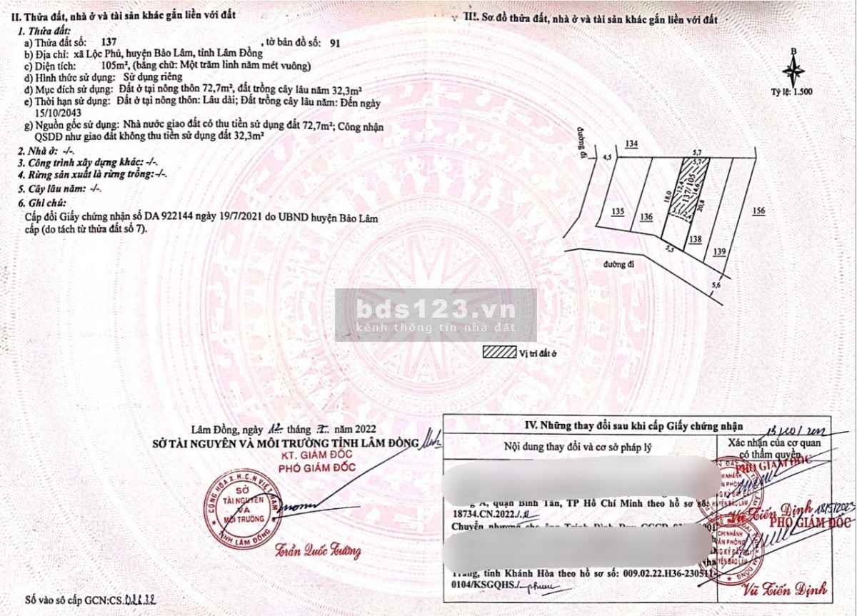 Người thân cần bán gấp lô đất nền kề suối - 378 triệu 105m2 sẵn thổ cư - Đã có sổ công chứng ngay