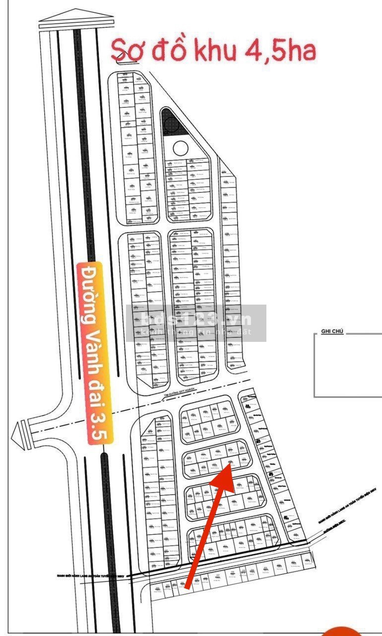 Bán lô đất hoa hậu đẹp nhất khu 4.5 ha Vân Canh diện tích 50m2