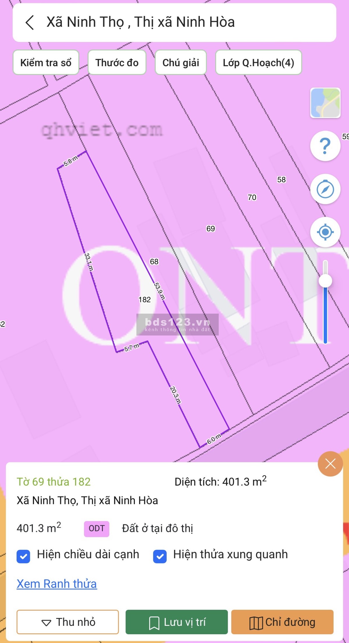 Bán đất gần chợ Lạc An, thuộc thôn Lạc An, Ninh Thọ, Ninh Hoà thuộc quy hoạch kinh tế Vân Phong