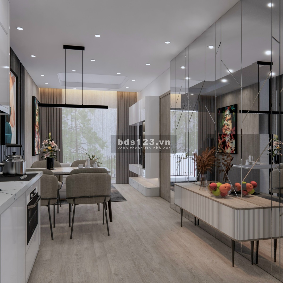 Cho thuê căn hộ Hoàng Huy Commerce từ 1PN đến 3PN, diện tích: 45 - 76 m2
