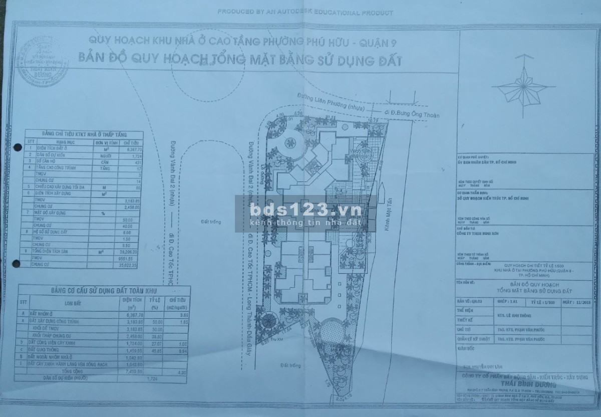 Bán khuôn đất lớn 2 mặt tiền vòng xoay Liên phường, 5872m2, 4xx tỷ.