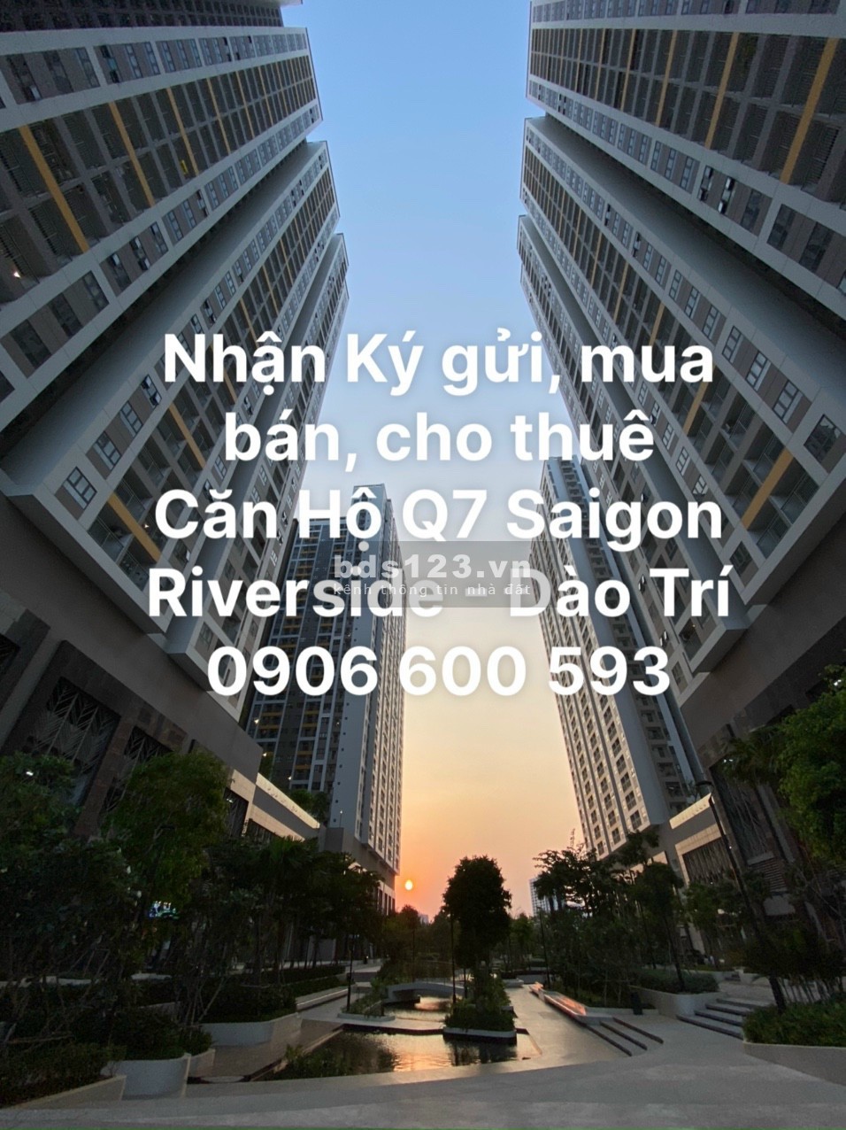 CHUYÊN BÁN căn hộ Q7 SAIGON RIVERSIDE - Quận 7, giá từ: 2.75 tỷ /1PN, 3.3 tỷ /2PN và 4.7 tỷ /3PN