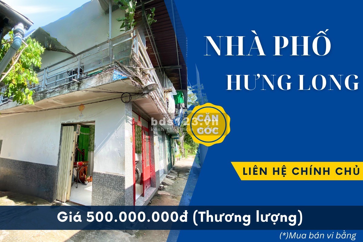 CHÍNH CHỦ CẦN BÁN CĂN GÓC 2 MẶT ĐƯỜNG 1 TRỆT 1 LẦU CHỈ 500Tr