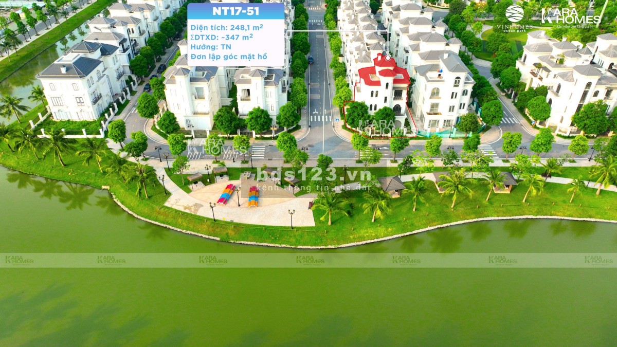 Bán biệt thự góc Ngọc Trai view sông Vinhomes Ocean Park 1