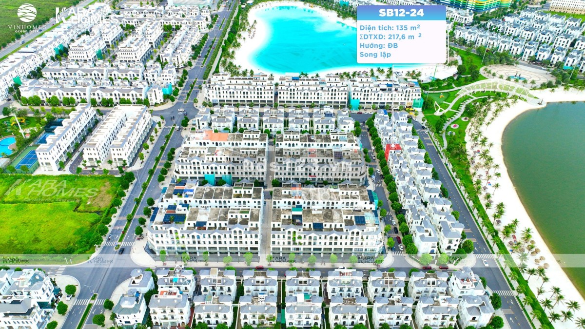 Bán biệt thự song lập Sao Biển 135m2 tại Vinhome Gia Lâm