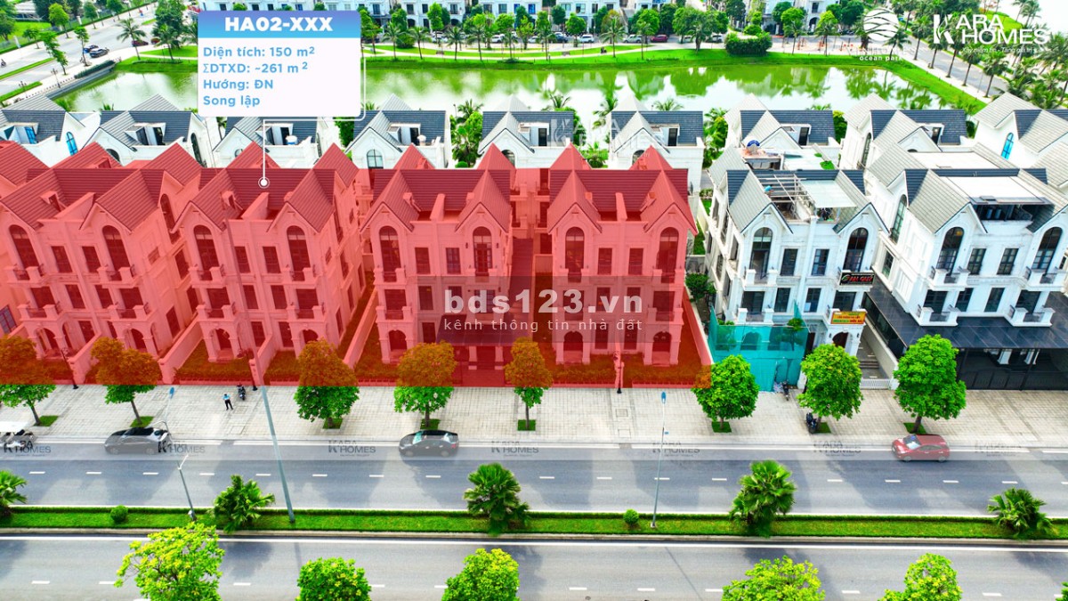Bán biệt thự song lập Hải Âu HA02 tại Vinhomes Gia Lâm 150m2