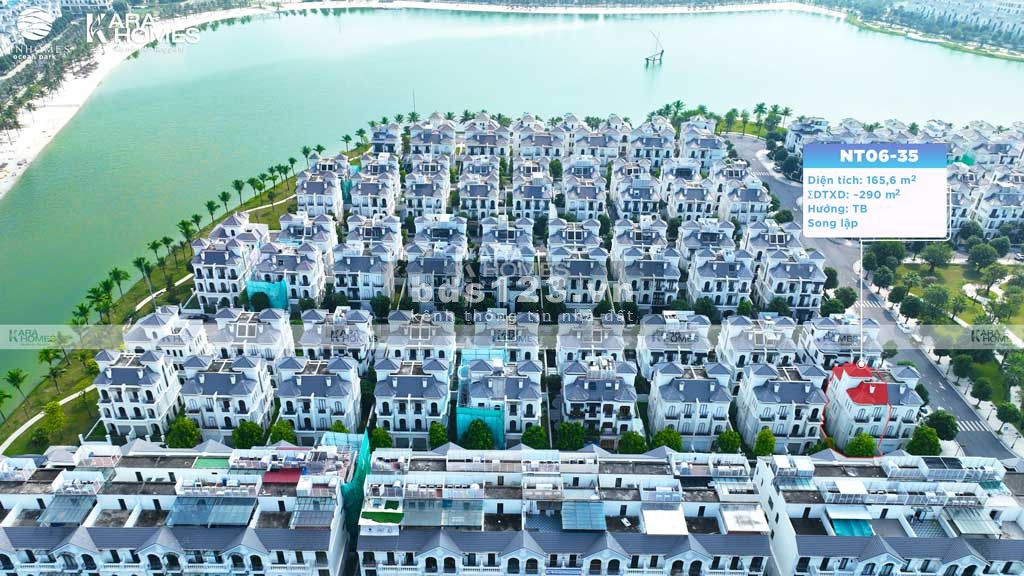 Bán biệt thự song lập Ngọc Trai tại Vinhome Gia Lâm 165.6m2