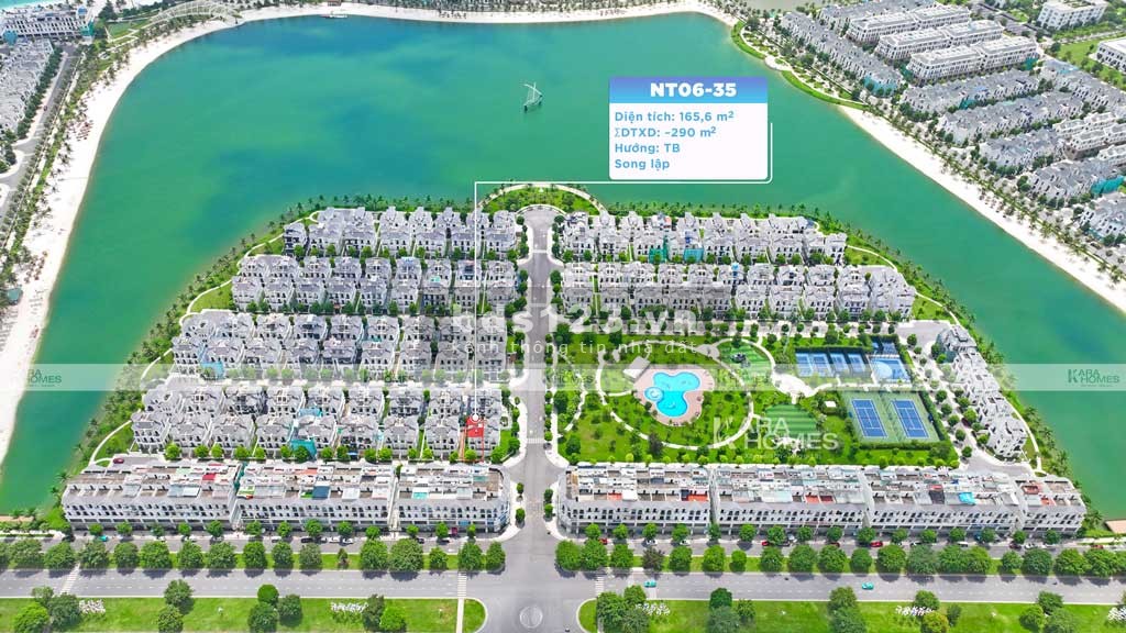 Bán biệt thự song lập Ngọc Trai tại Vinhome Gia Lâm 165.6m2