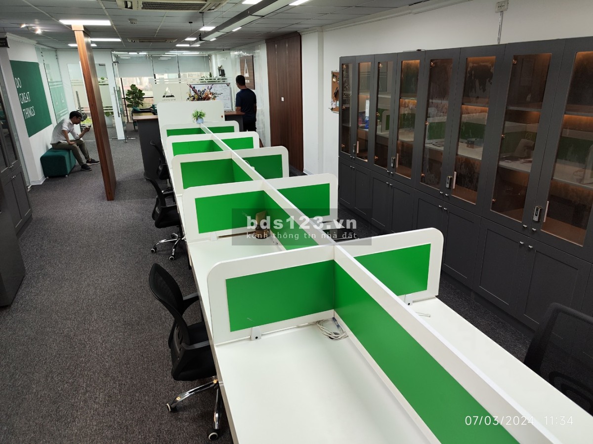 Cho thuê Văn Phòng 100m2, full đồ, Hai Bà Trưng