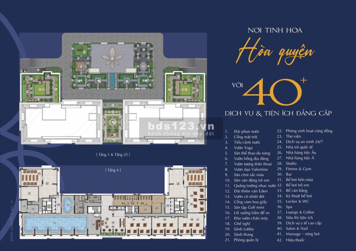 Chung cư Eden Garden, Căn 75.4m2 2N 2VS Đông Nam VIEW Lê Lợi, nội thất liền tường giá chỉ 2.3xx tỷ