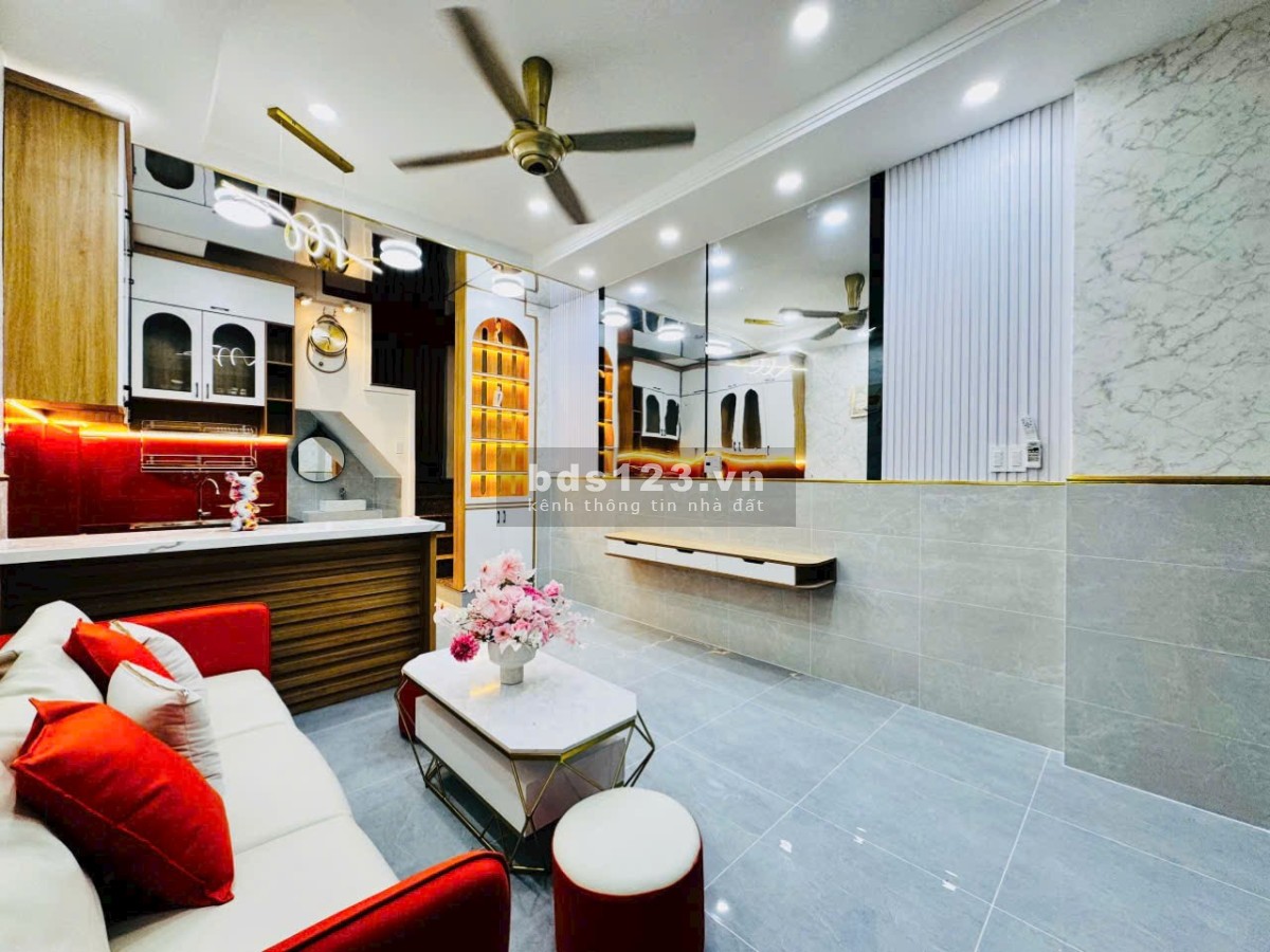 NHÀ 3 TẦNG BTCT HXH P8 QUANG TRUNG GẦN EMART 2- NHÀ MỚI ĐẸP FULL NỘI THẤT CHỈ HƠN 4 TỎI BỚT LỘC