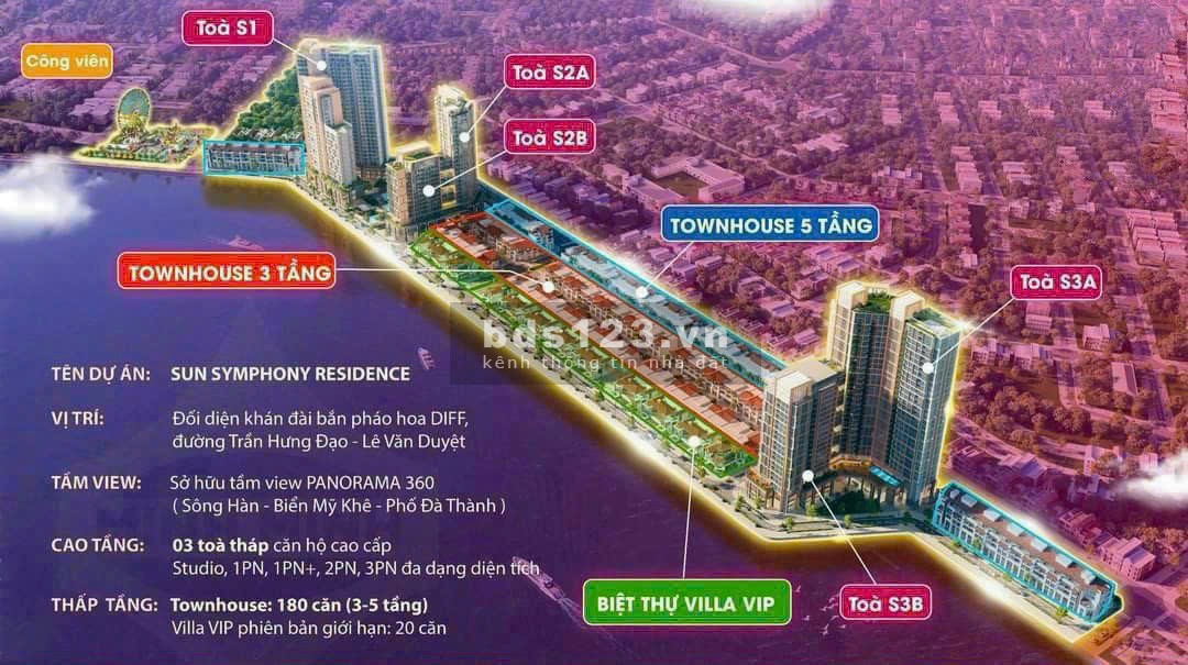 Chính thức mở bán tòa S3 dự án Sun Symphony Residence - Ven sông Hàn Đà Nẵng