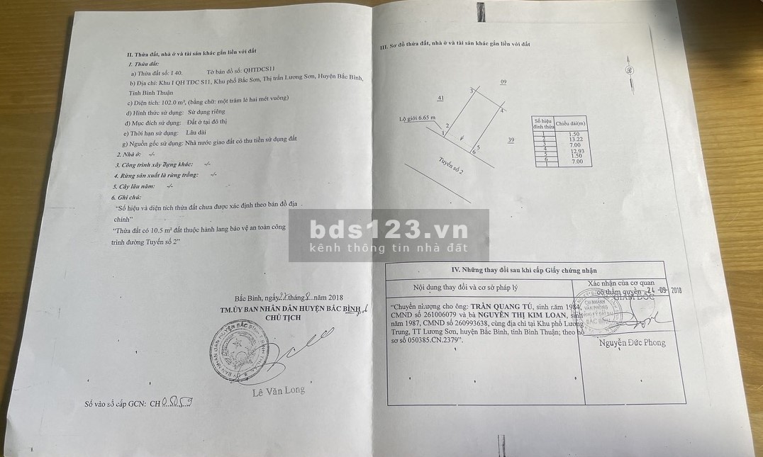 Hơn 100m2 đất ONT mặt tiền QL28B - Tiện kinh doanh - Sổ Vuông Vức - 1.6tỷ