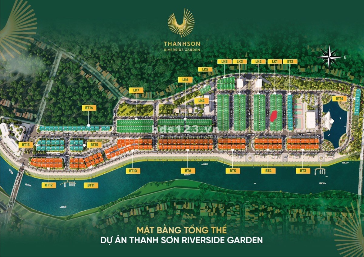 Chính chủ bán đất tại khu đô thị Thanh Sơn Riverside tỉnh Phú Thọ