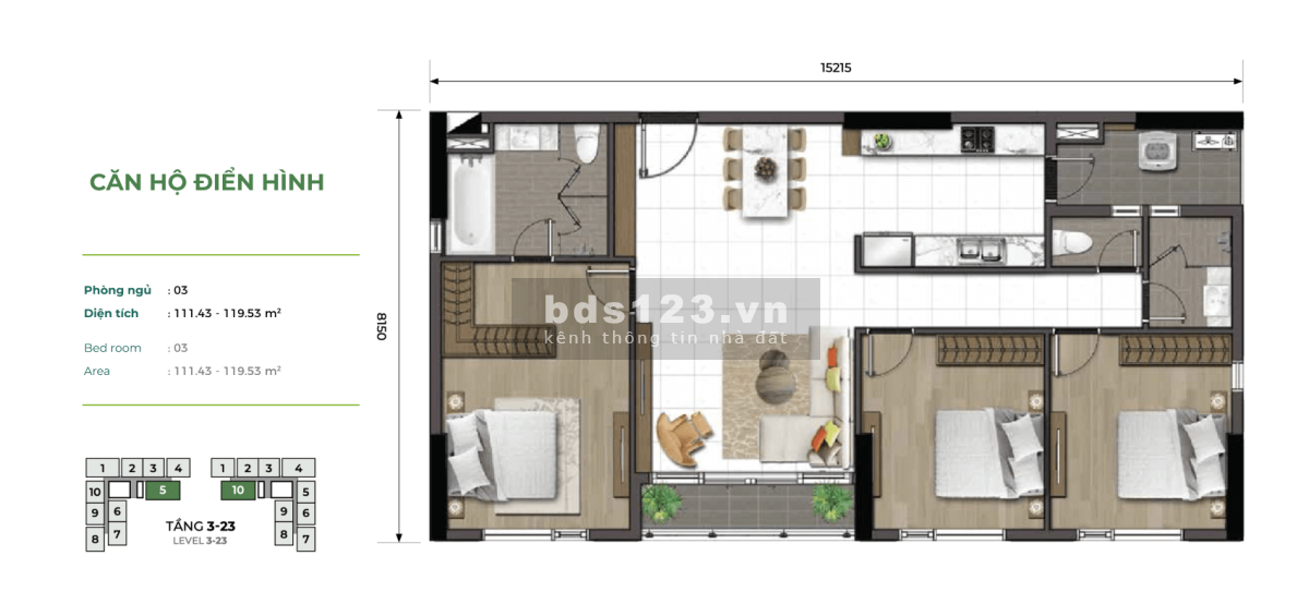 Căn hộ Essensia 85m2(3PN+3WC) TT 10% Nhận Nhà-Trả 1%/th-0% Lãi Suất-MT Nguyễn Hữu Thọ-Gọi 0907456379