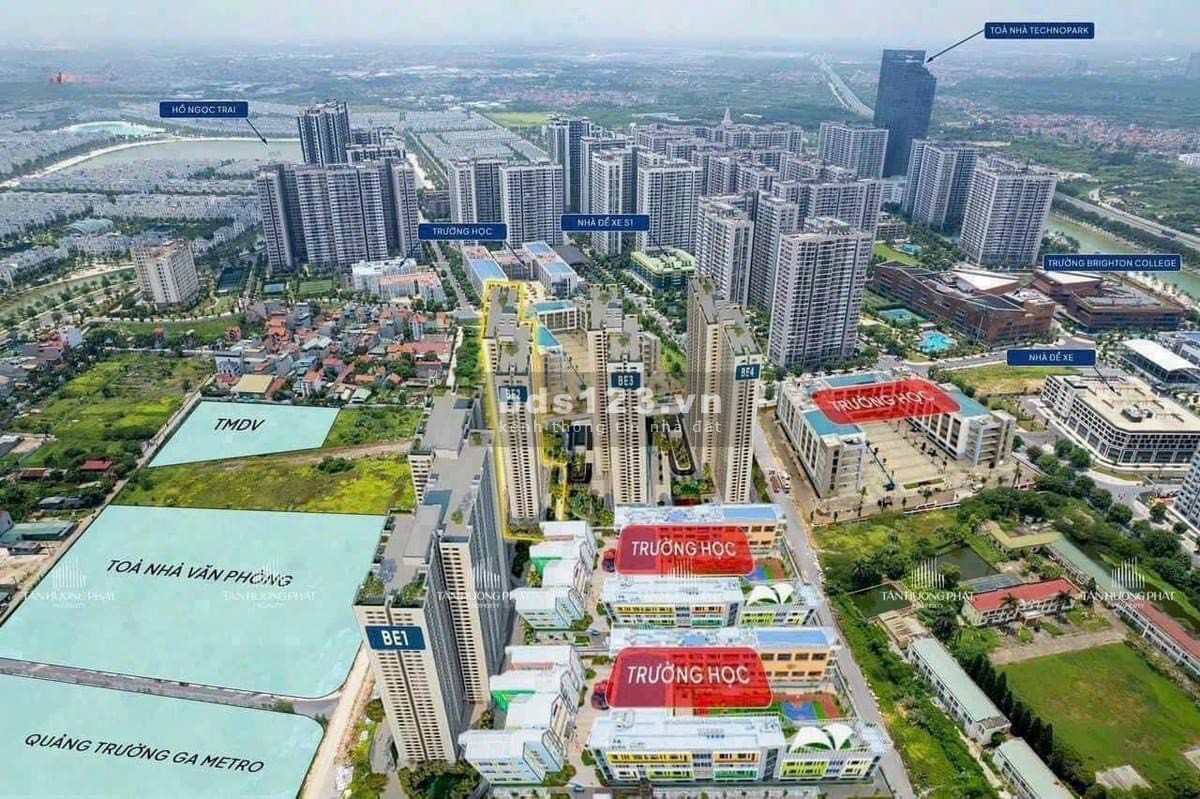 Mở bán tòa BE1 đối diện tòa VP và quảng trường ga Metro số 8 Vinhomes Ocean Park giá 5x triệu/m2