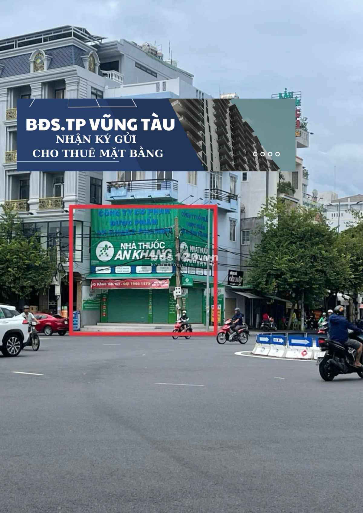 CHO THUÊ MẶT BẰNG GÓC 2 MẶT TIỀN ĐƯỜNG NGAY TRUNG TÂM THÀNH PHỐ