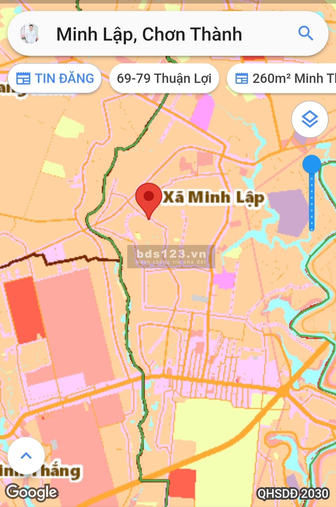 Chính chủ cần bán lô đất TP Chơn Thành giá 4xx