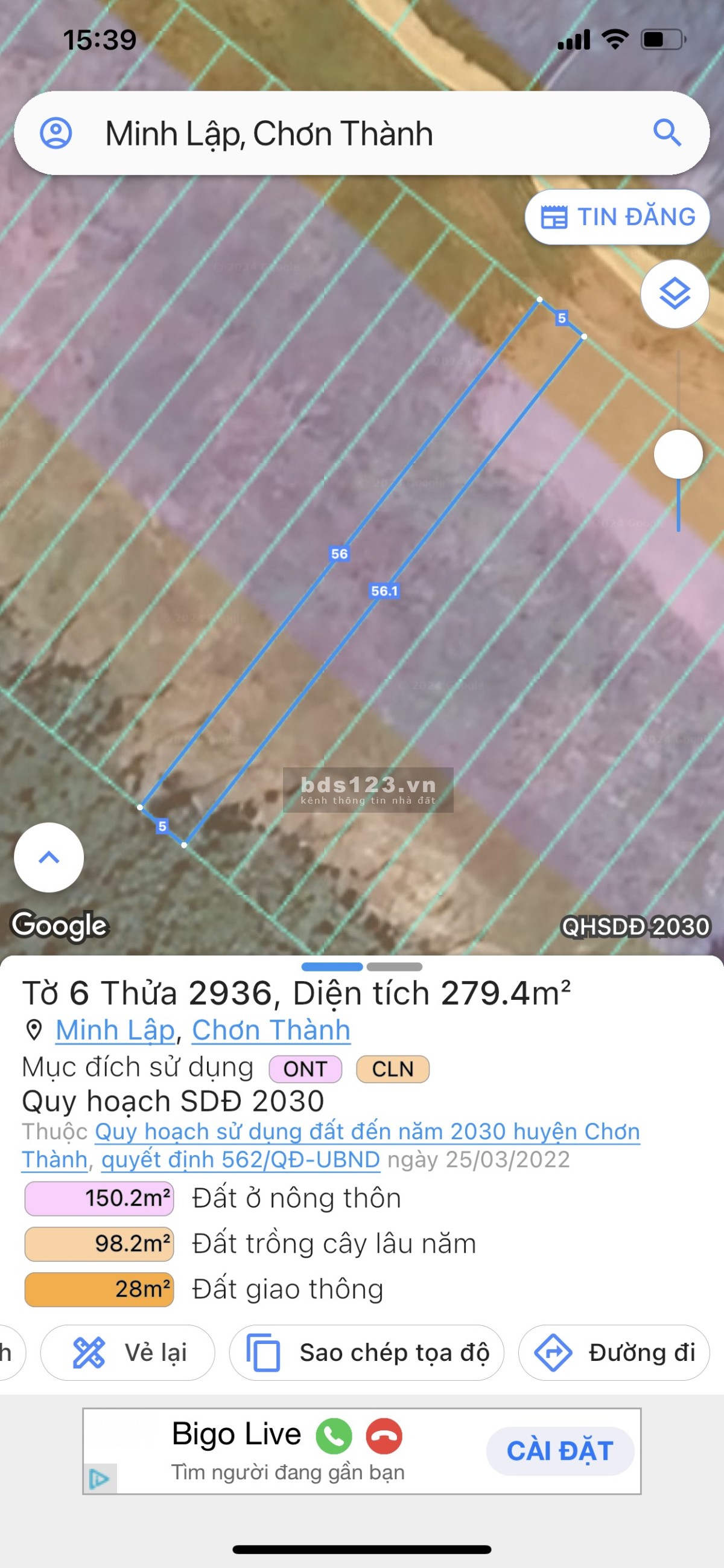 Chính chủ cần bán lô đất TP Chơn Thành giá 4xx