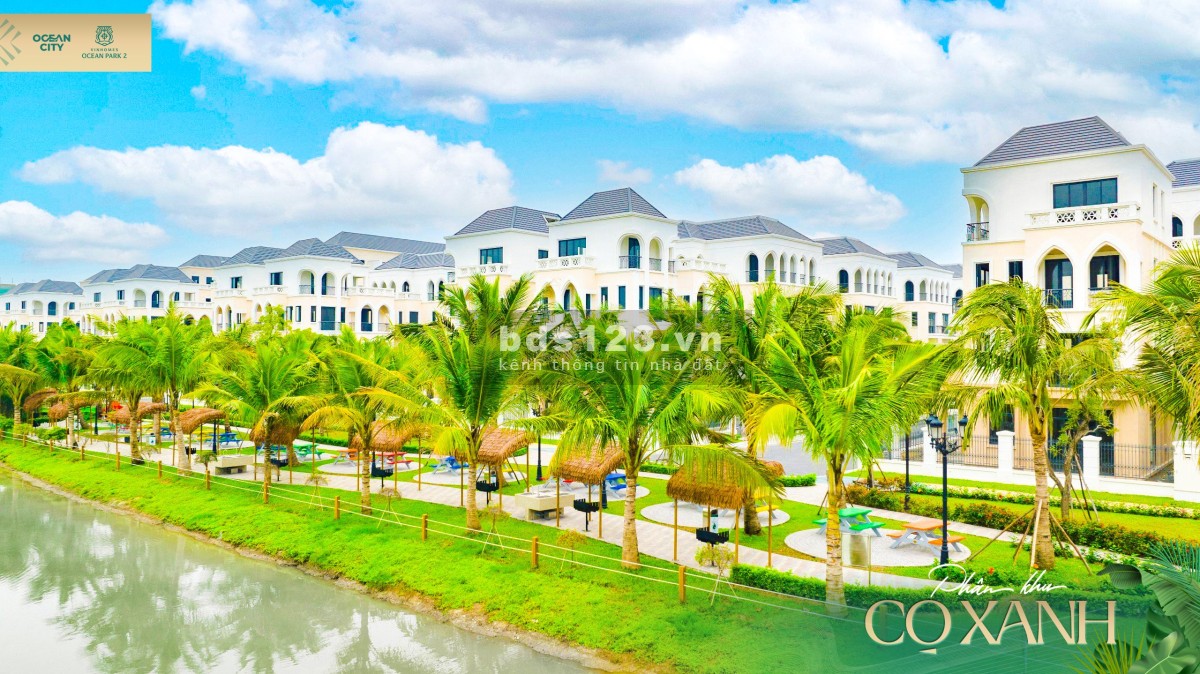 BT Đơn Lập siêu đẹp 3 mặt tiền view bể bơi, vườn hoa Vinhomes Oean Park 2 giá 3x tỷ