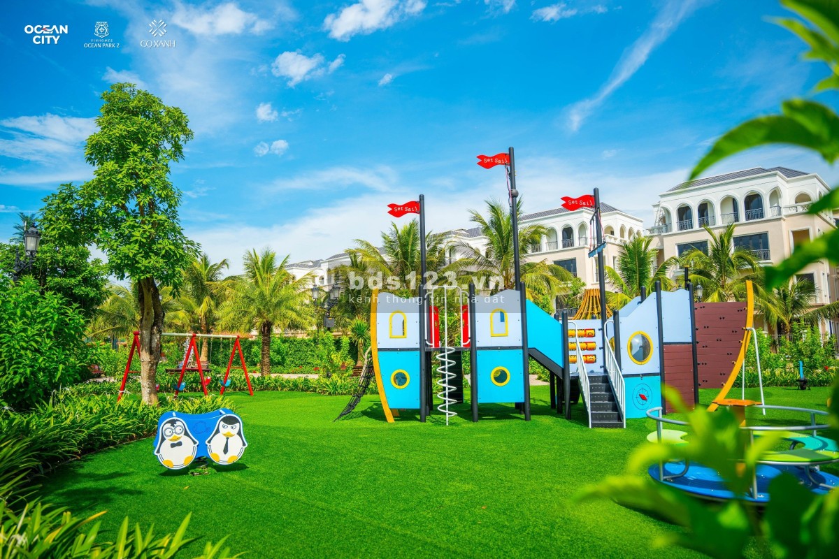 BT Đơn Lập siêu đẹp 3 mặt tiền view bể bơi, vườn hoa Vinhomes Oean Park 2 giá 3x tỷ