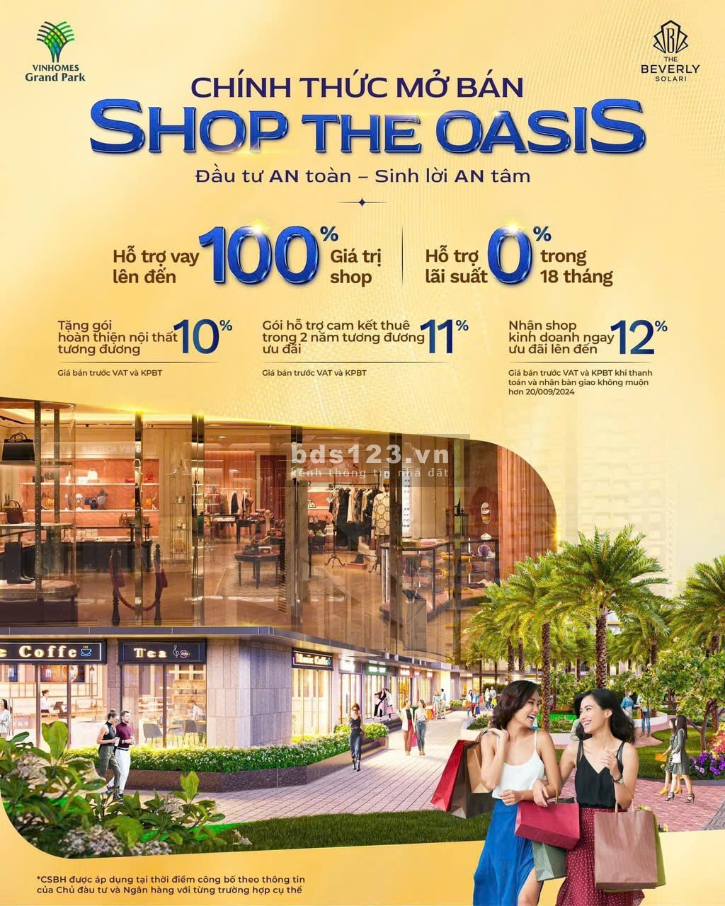 VINHOMES GRAND PARK MỞ BÁN SHOPHOUSE CHIẾT KHẤU 33% - LỢI NHUẬN TIỀN THUÊ ~ 45TR/THÁNG - HTLS 24T