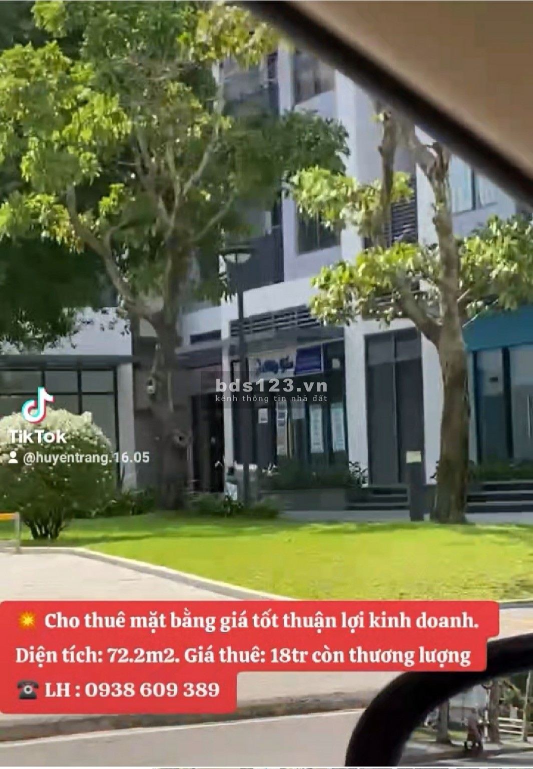 Cho thuê mặt bằng giá tốt thuận lợi kinh doanh, 72.2m2, LH : 0938 609 389