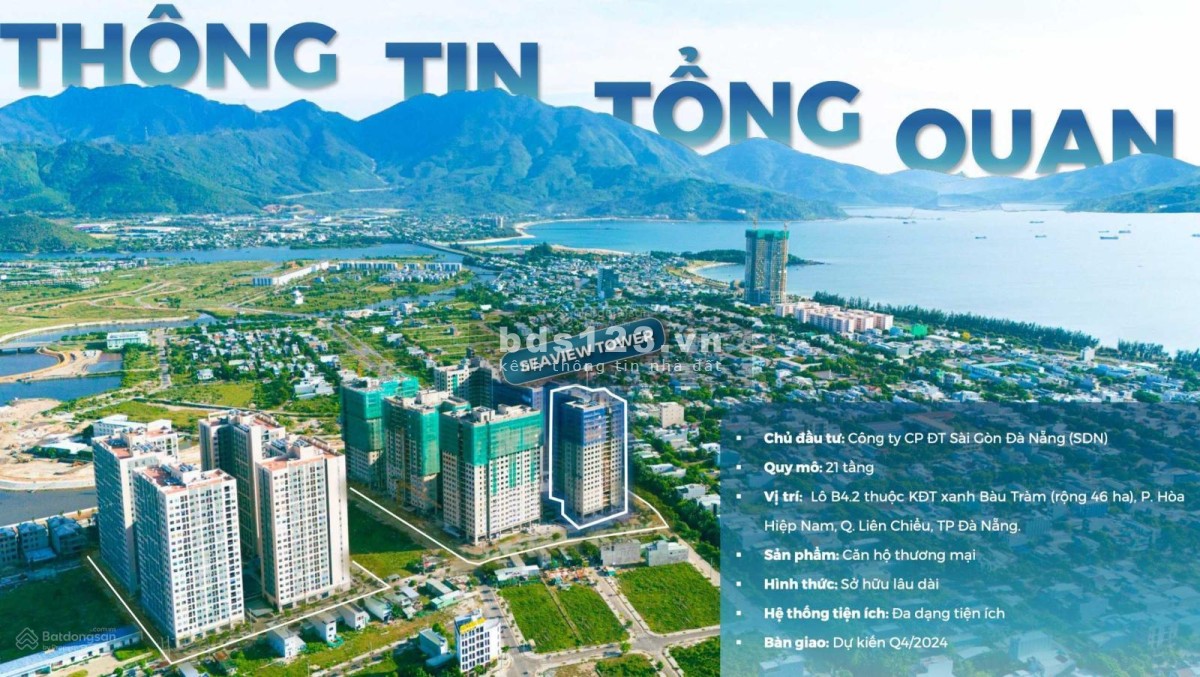 1,1 tỷ sở hữu ngay Căn hộ Thương mại Seaview Tower view Biển tại ĐN - nhận nhà trong quý IV/2024.
