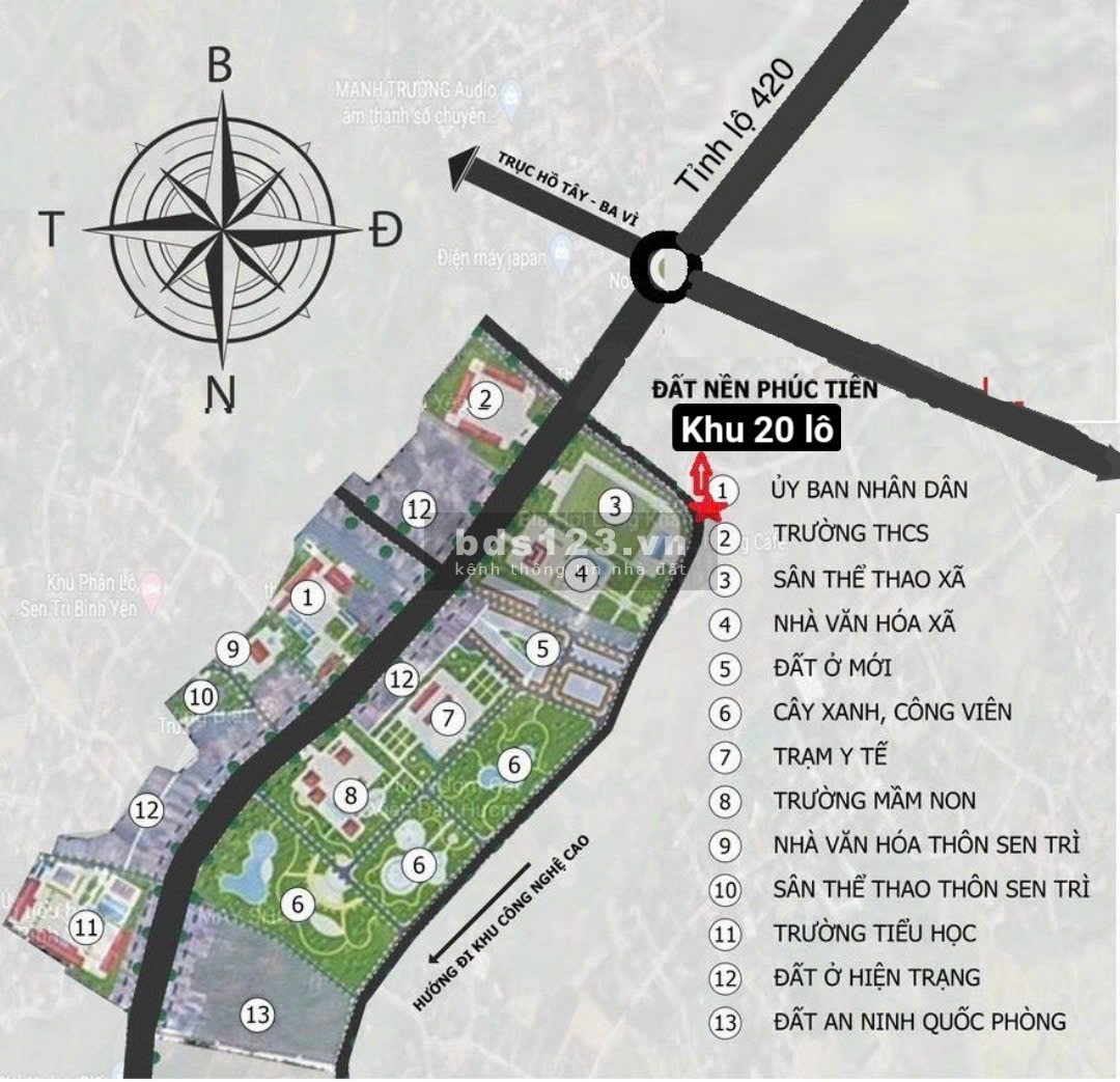 CĐT mở bán 20 lô đất vùng lõi KĐT vệ tinh Hòa Lạc. Cam kết đẹp, rẻ nhất Hòa Lạc. Giá trực tiếp CĐT