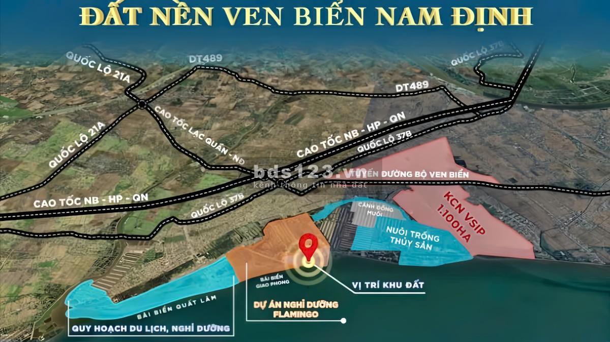 Mở bán quỹ đất nền mặt biển Quất Lâm, Nam Định. Đẹp và rẻ nhất thị trường. Giá trực tiếp từ CĐT