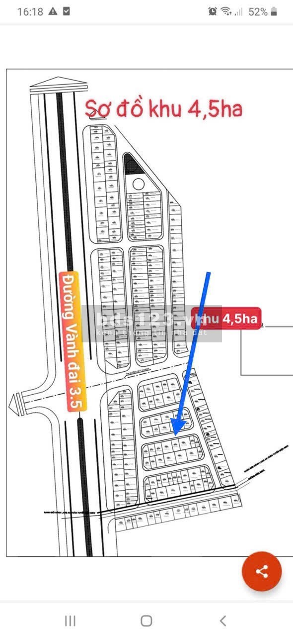 Bán gấp lô đát sát đường vành đai 3.5 Vân canh Hoài Đức