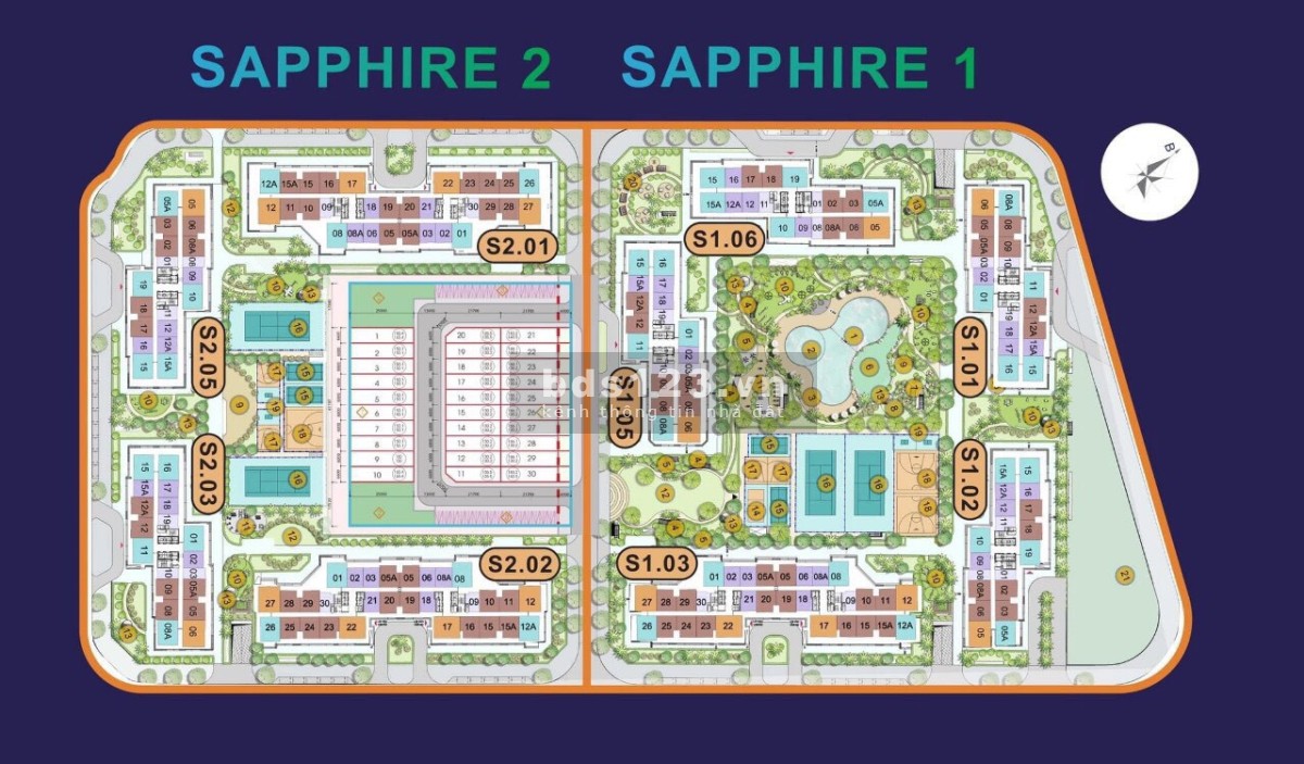 Bán shophouse 150m2 nội khu S1,2 trung tâm Vinhomes Smart City giá 30 tỷ