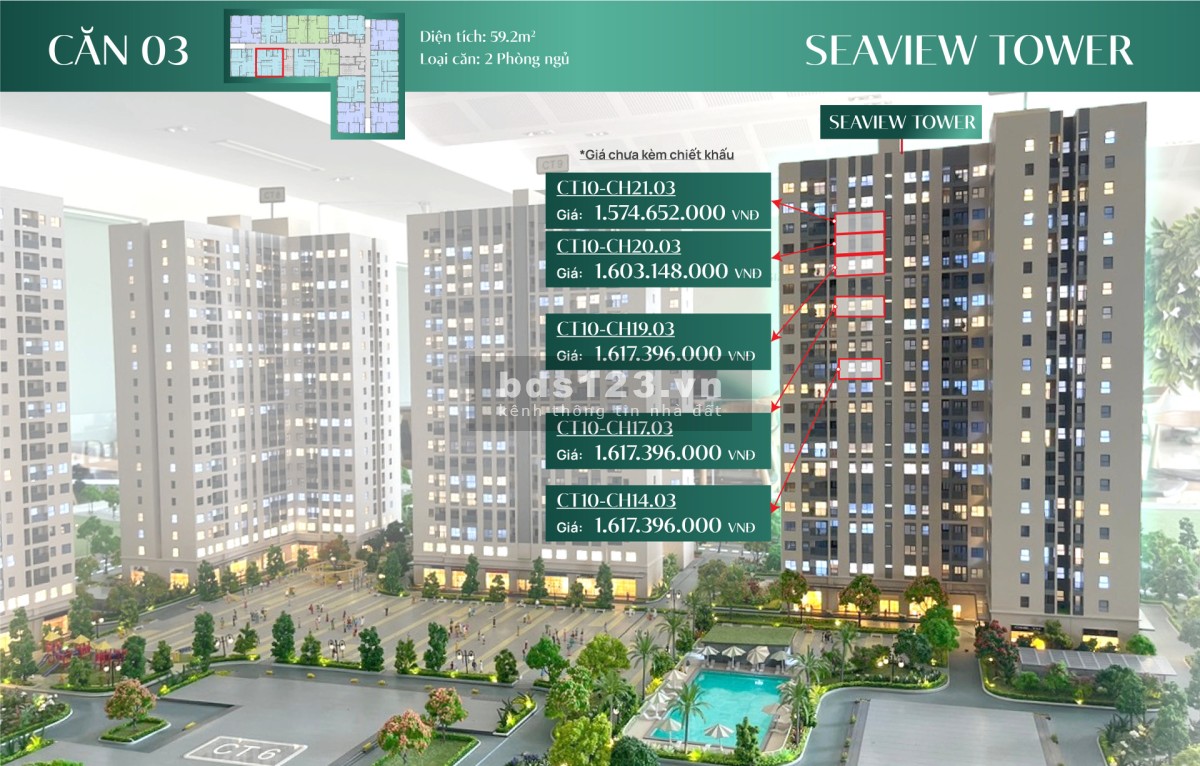 Căn hộ tiêu chuẩn Nhật - View biển tuyệt đẹp, ngay trung tâm kinh tế trọng điểm Tây Bắc - Đà Nẵng