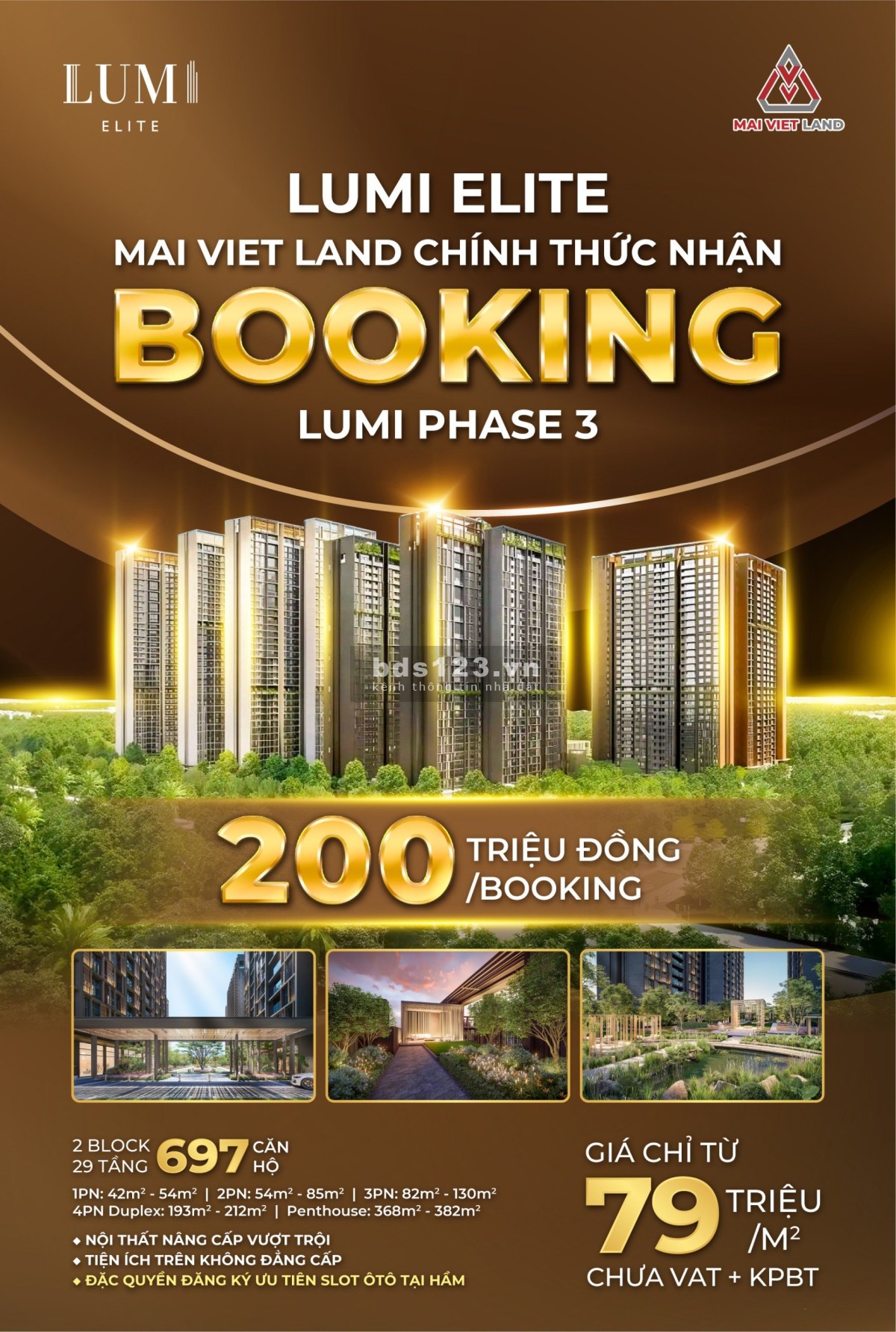 CHÍNH THỨC NHẬN LUMI ELITE - Phân khu cao cấp nhất LUMI HANOI