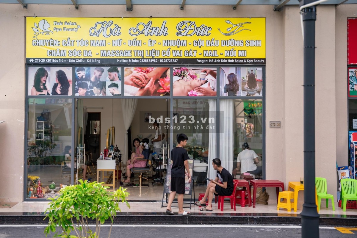 Shophouse chân đế tổ hợp 10 tòa chung cư xã hội lớn nhất Đà Nẵng.