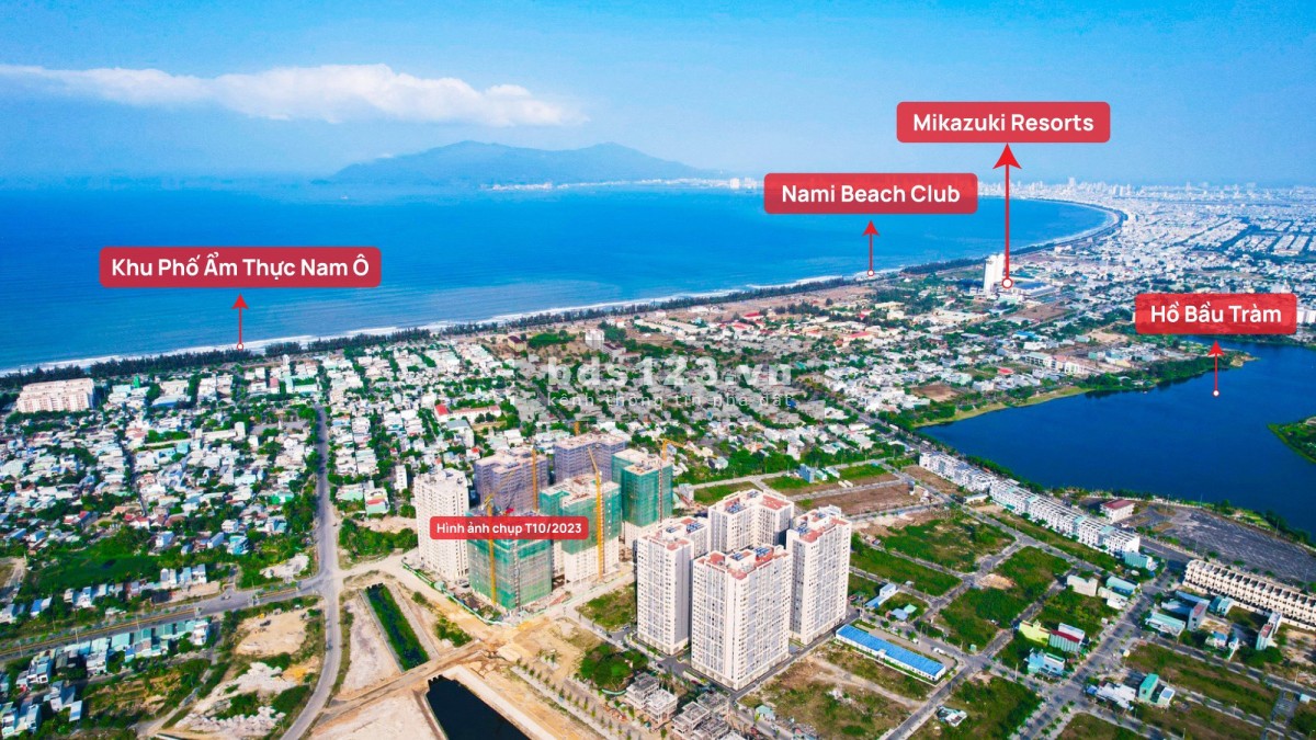 Căn hộ 1PN (45m2) view biển tại Đà Nẵng, thanh toán 342tr sở hữu lâu dài, full nội thất liền tường