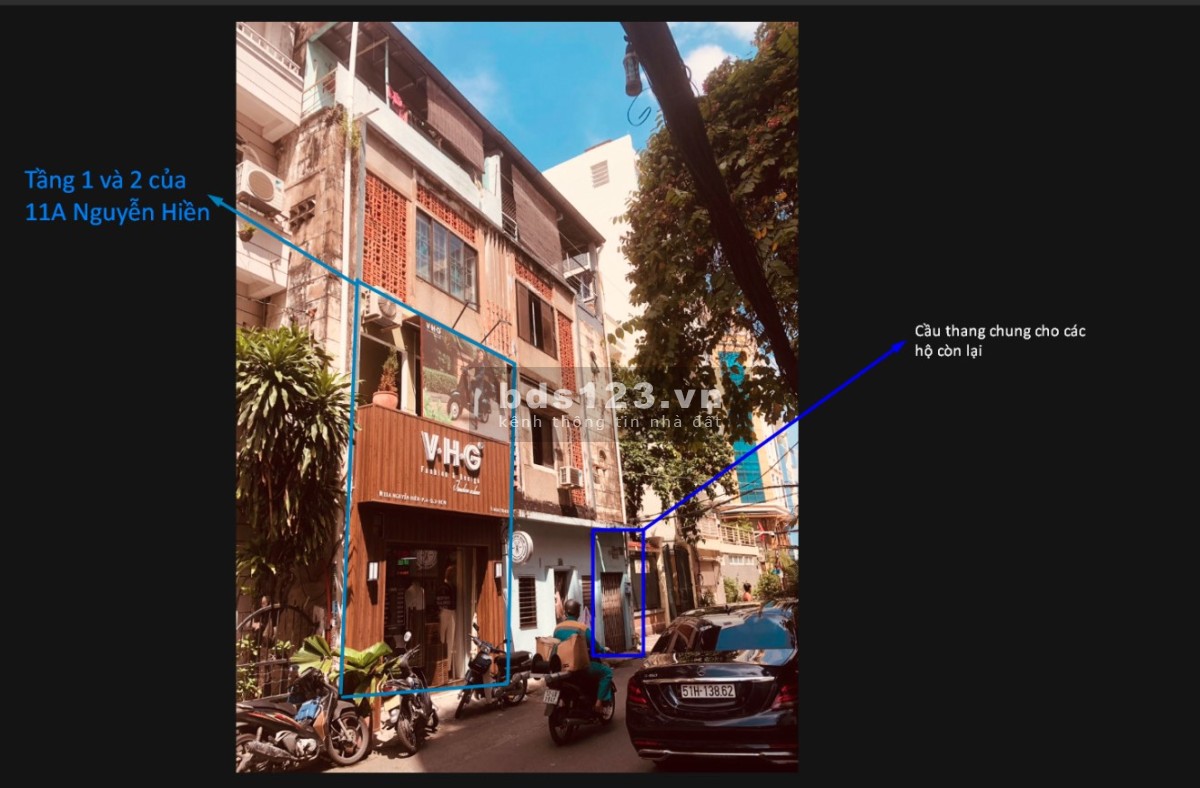 Bán nhà MT Nguyễn Hiền P4 Q3 (dạng chung cư, 1 trệt 1 lầu, 58 m2, đang cho thuê) . Giá 5,39 tỷ