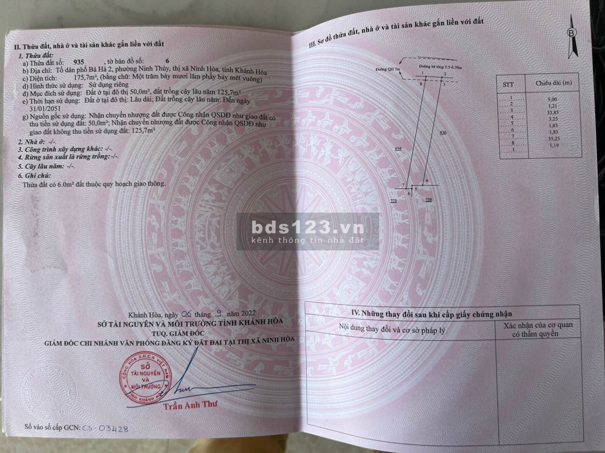 Phân phối đất nền hàng đẹp, gần biển tại khu kinh tế Bắc Vân Phong: