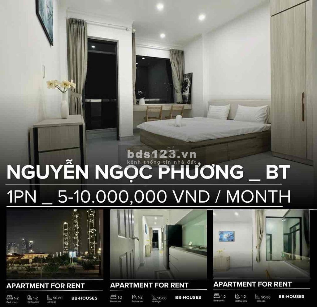 HỆ THỐNG CHUYÊN CHO THUE CĂN HỘ 1PN FULL NỘI THẤT TẠI BÌNH THẠNH