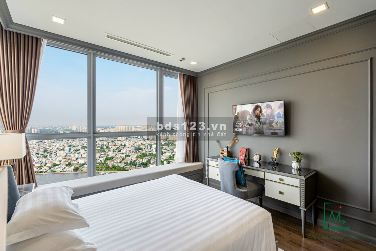Penthouse Vinhomes Central Park Cho thuê View Pháo hoa Diện tích 160m2 Park 5 3PN 3WC