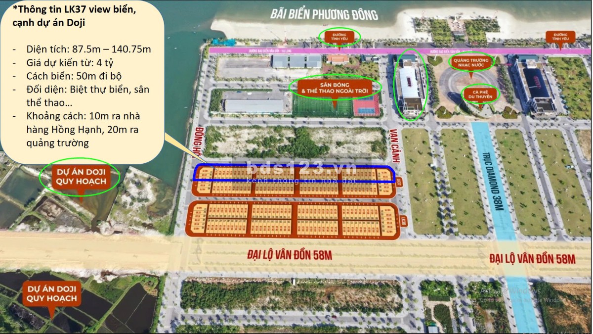 Đất nền mặt biển khu du lịch Phương Đông Vân Đồn giá gốc từ chủ đầu tư