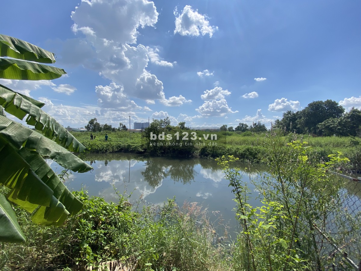 Bán đất 245m2 - thổ cư 100%, view sông SG, giáp SG, Chợ đầu mối