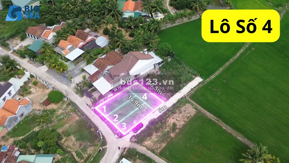 Cần tiền bán nhanh 4 lô đất liền nhau full thổ cư 2 mặt tiền Ninh Hòa - Khánh Hòa