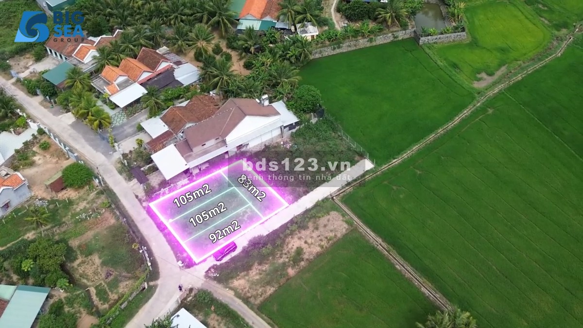 Cần tiền bán nhanh 4 lô đất liền nhau full thổ cư 2 mặt tiền Ninh Hòa - Khánh Hòa