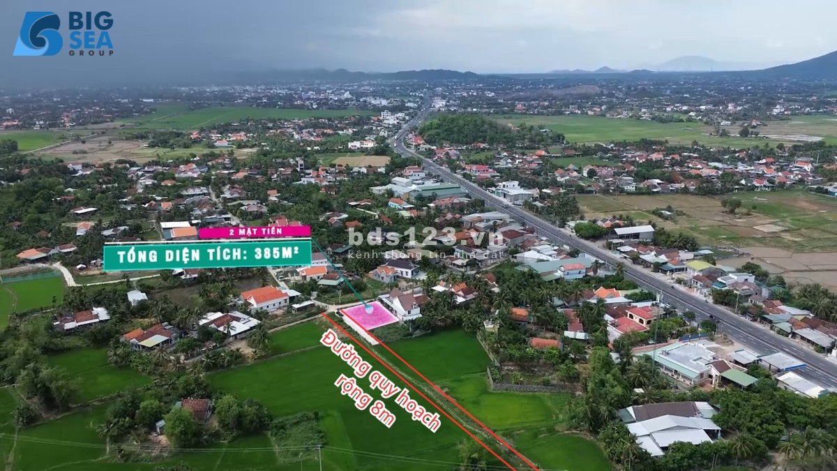 Cần tiền bán nhanh 4 lô đất liền nhau full thổ cư 2 mặt tiền Ninh Hòa - Khánh Hòa