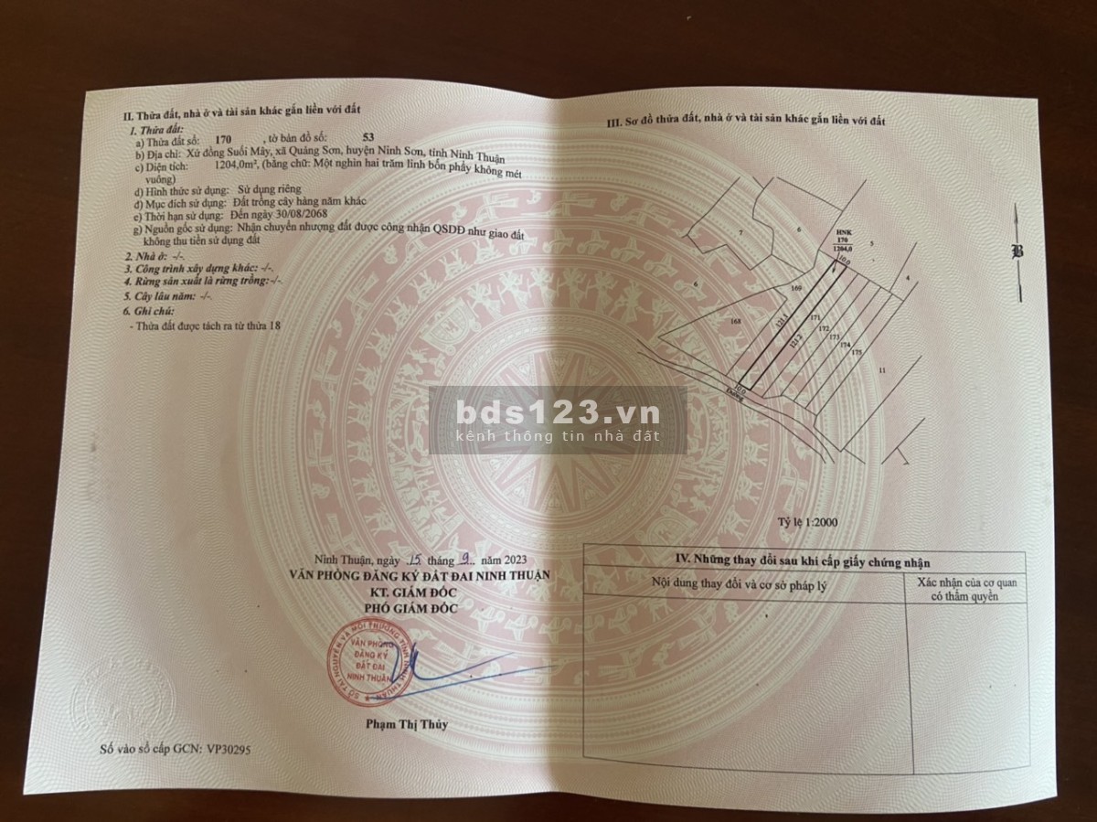 BÁN 8 LÔ ĐẤT NINH SƠN GIÁ CHỈ TỪ 100TR