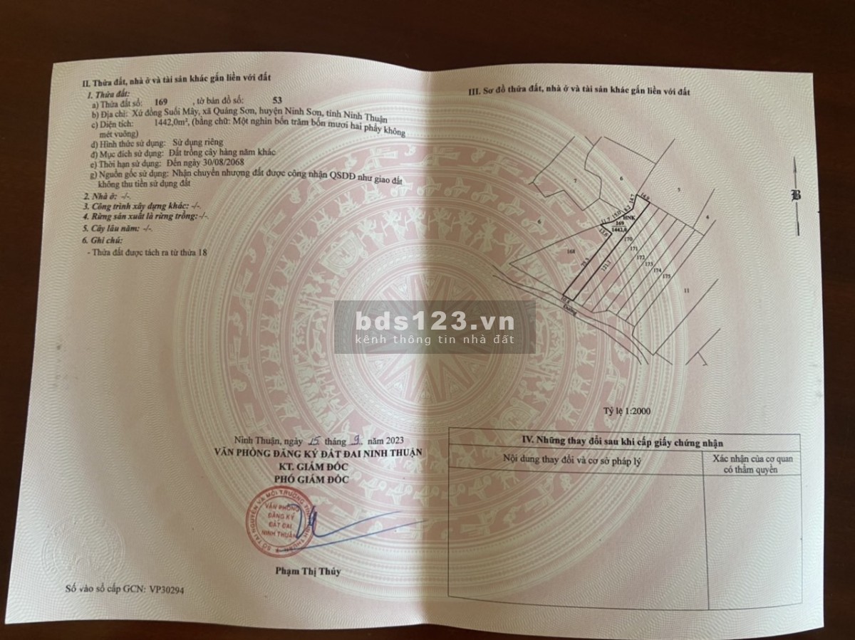 BÁN 8 LÔ ĐẤT NINH SƠN GIÁ CHỈ TỪ 100TR