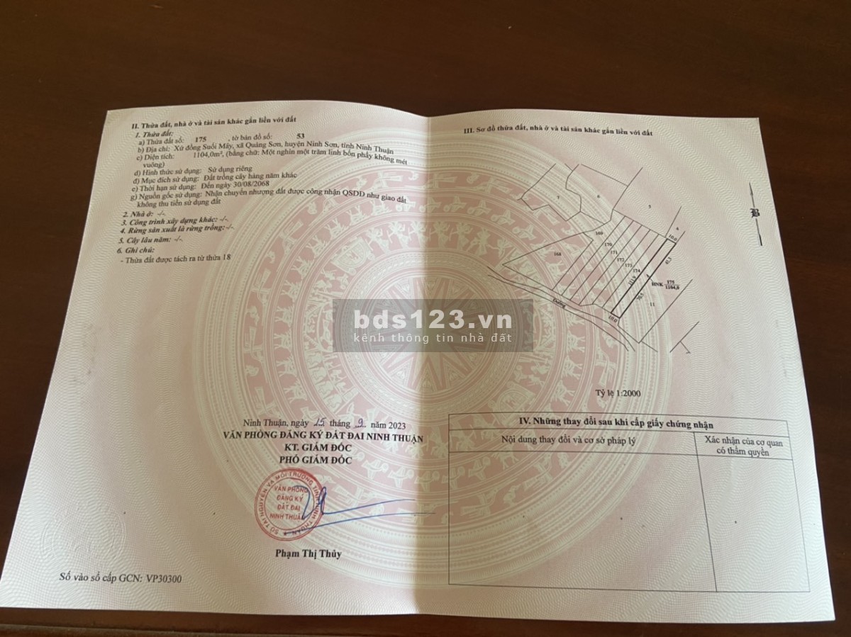 BÁN 8 LÔ ĐẤT NINH SƠN GIÁ CHỈ TỪ 100TR