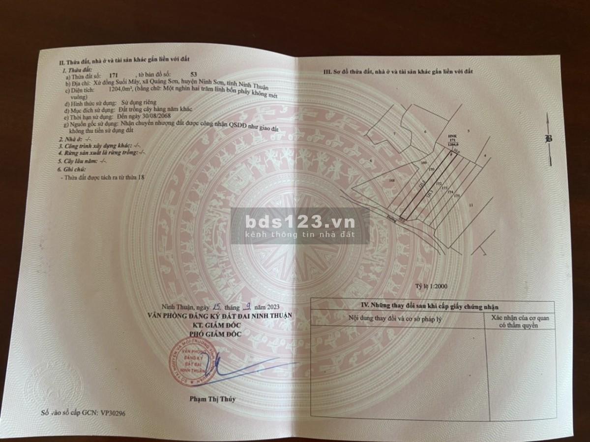 BÁN 8 LÔ ĐẤT NINH SƠN GIÁ CHỈ TỪ 100TR