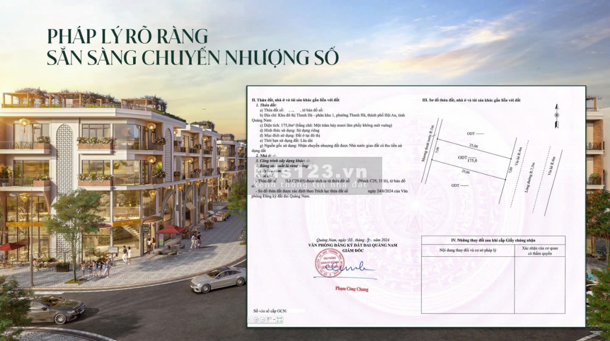 HOIAN LEGACITY cơ hội có 1 không 2 cho nhà đầu tư